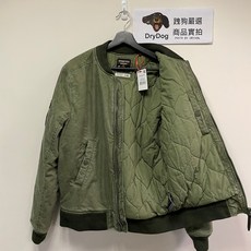 極度乾燥 Superdry Tank 飛行夾克 加厚保暖 MA1 軍裝風衣 軍綠色, 1個