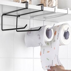 히비 씽크대 걸이 2구 주방선반걸이, 화이트