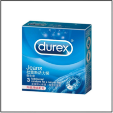 Durex 杜蕾斯 Jeans 活力裝 潤滑衛生套 添味配方 3入, 1個, 3片