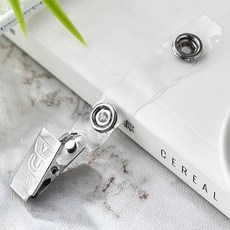 메탈 명찰 집게클립 사원증 신분증 집게 핀 부착용집게 대기업 입사 명찰 취직 유치원 취업 이름표집게 dew+0396Yh