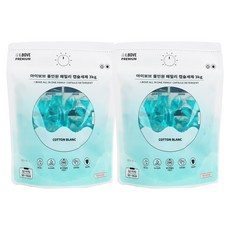 아이보브 프리미엄 코튼블랑 올인원 패밀리 캡슐세제, 45개입, 2개