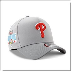 NEW ERA 費城人隊棒球帽 MLB紀念款 可調節潮流時尚, 灰色, 1個