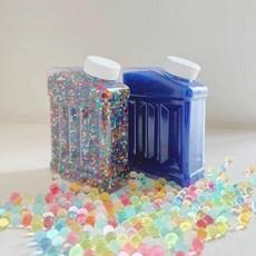 水晶寶寶 海綿寶寶 玩具 互動玩具 適閤多種玩具 植栽用水晶泥 戶外玩具 競技玩具 園藝用魔晶土 水晶土 專用 吸水珠, 【彩色+藍色】大瓶各1瓶-約30w顆, 1個