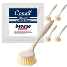 코날 다용도 세척 브러쉬, 10개, 아이보리