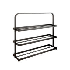 미니멀 다층 신발장 가정용 현관 신발 정리대 기숙사 수납 신발 정리 선반 튼튼한 신발장, 1개, 블랙-대