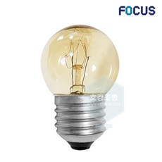 포커스 백열등 인치구 10W 투명 25개입, 전구색, 1개