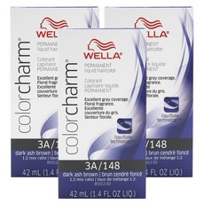 웰라 컬러참 퍼머넌트 리퀴드 헤어컬러 42ml, 3개, Dark Ash Brown