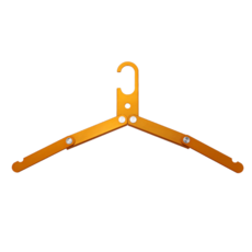 에스에이케이 캠핑 여행용 접이식 옷걸이, 1개, 오렌지