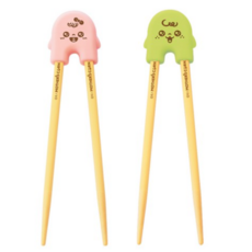마더스콘 라이스투씨유 교정젓가락 2종 세트, 4세트, 헬퍼 + 젓가락M 2P, Pink (핑크) + Green (그린)