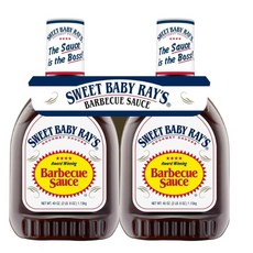 스위트 베이비 레이스 바베큐 소스 1.13kg 40온즈 x2, 2개