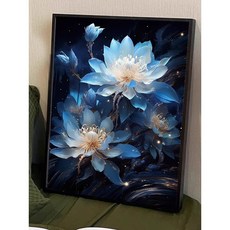 모란보석 십자수 캔버스형 DIY 설련화 80×110cm 무테 1개