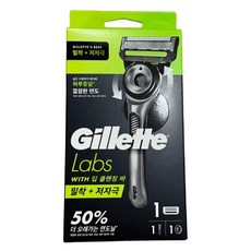 질레트랩스 딥 클렌징 바 면도기+ 면도날 + 마그네틱 스탠드, 1세트, 1개