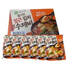 이가자연면 쫄깃한 얼큰 김치수제비 187g x 6, 1.122kg, 1개