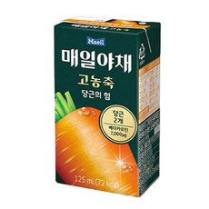 매일유업 매일야채 고농축 당근의 힘, 125ml, 144개