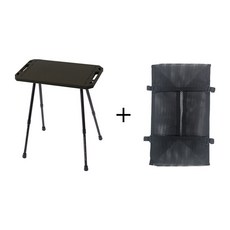 KOOLMAN(쿨맨) 스퀘어 미니테이블 높이조절형, 스퀘어 미니테이블 - 블랙+메쉬망