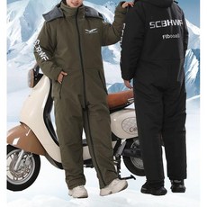 오토바이 방한복 겨울 배달대행 오토바이방한복 일체형 라이더, 블랙사이즈180(추천신장175-185cm)