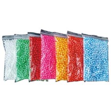 알록달록 혼합볼 컬러 스티로폼볼 7색 꾸미기 창작교실 공예키트, 1세트, 혼합색상