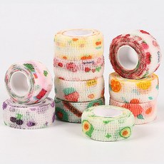 올커버 물집방지 자가점착 스포츠 핑거 테이프 10종 후르츠 2.5cm x 2.5M, 1세트