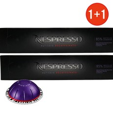 네스프레소 버츄오 에스프레소 알티시오 디카페나토 디카페인 캡슐커피, 6.4g, 6.4g, 2개, 10개입