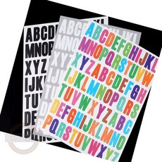 마스온 글자스티커 아기방스티커 영어스티커, 컬러믹스