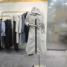 라인 배색 트렌치형 롱점퍼 ER2TC300BECA 659562