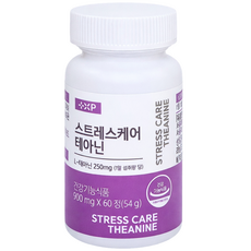 심신 마음 안정 스트레스 케어 테라피 테아닌, 1세트, 60정