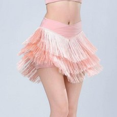 新品 新款拉丁舞裙練功服裝女成年人半身裙流蘇裙下裝比賽舞蹈演出服 副廠商品