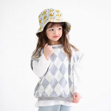 대디오대디 아동용 아가일 조끼 D22A21