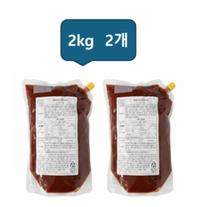 아워홈 행복한맛남 쫄면양념장, 2개, 2kg