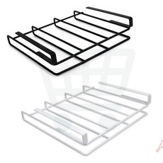 NP디자인 도마 거치대 틈새 수납 정리대 무타공 싱크대 걸이 랙 건조대 상부장 쟁반 꽂이, 화이트