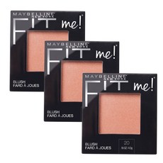 메이블린 핏 미! 블러쉬 파드 a 쥬, 3개, 020(Mauve)