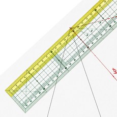 [청라핸즈] 유니크 프리미엄 60cm 컬러 그레이딩자 CG-005 (17-119)