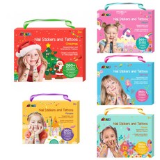德國Avenir Kids 兒童美甲紋身貼紙 聖誕節禮物 安全無毒 可愛圖案, 美人魚, 1個