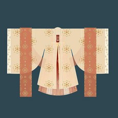 髮簪眉心貼漢服唐制復原圖夏季刺繡訶子裙套裝 副廠商品