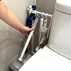 홈튜디오 감춰지는 압축봉 뚫어뻥 청소솔 세트, 화이트