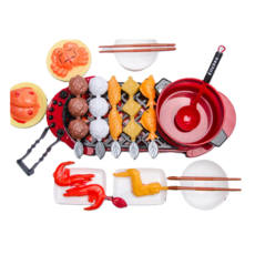 바베큐 파티 연기나오는 장난감 레드, 3개