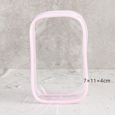 韓國大創 Daiso 透明收納包 小型化妝包 口紅包 旅行收納 隨身包小物包 長方形 耳機包 娃娃包