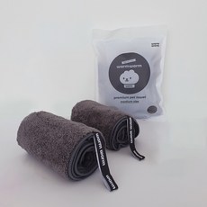 웜웜 강아지타올 고양이타올 초극세사 펫타올, 그레이