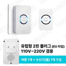 현관 무선스마트초인종 송신부 + 수신부 다양한 시나리오에서 사용 설치가 간편합니다, Wireless Doorbell