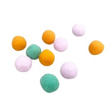 靜音毛絨球 高彈力貓咪玩具 彩色寵物, 1個, 【小號】無聲毛球-10入組, 隨機