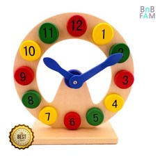 숫자 끼우기 교육용 시계 시간학습 덧셈교구 몇시 아날로그 시계보기 타임, 1개