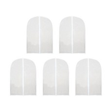 Sarlimmoa 透明防水衣服套 60*80cm, 5個