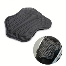 통풍 오토바이 시트 쿠션 미끄럼방지 방석 오토바이 용품, 1개, 검정색
