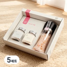 미담뉴팩토리 답례품 히말라야핑크소금 결혼 돌잔치 장례식 조문 칠순 팔순 명절 근로자의날 스승의날선물, 5세트, 550g