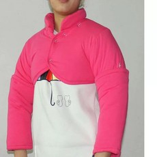 어깨 넥 목 보호 중년 수면 보호대 방한 보온 춘추동 냉방 순면 산모 조끼 워머 면, T. 로즈 레드