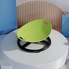 DMK 감각 훈련 회전 의자 전정 균형 교육용 원형 장난감 좌석, 1개, 녹색 대형, 지름 40x45