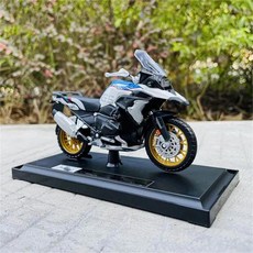 11464798 다이캐스트 수집품 모델 미니어처 바이크 컬렉터 컬렉션 기프트 1/18 R1250 GS 시뮬레이션 합금 컴퓨터 데스크톱 오너먼트, 화이트