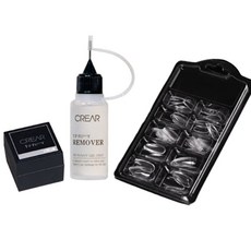 크레아 티퍼니젤 네일팁접착제 세트 손톱연장, 1세트, 패키지 A