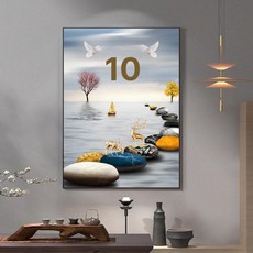 액자형 기독교 십자수 장식용 명화 스타일 큐빅 패브릭, 30x40CM, 골드 프레임, 스타일 11