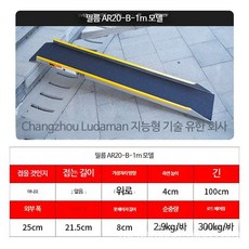 오토바이 휠체어 경사판 보드 운반 스텝사다리, C_C